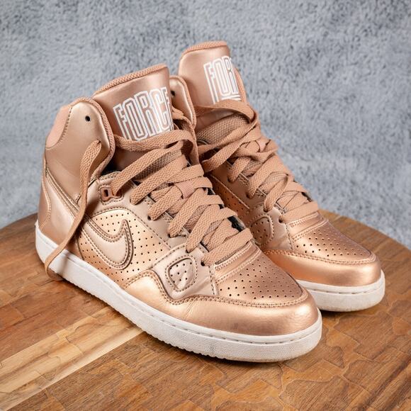 Nike Women's Son of Force Mid 'Metallic Red Bronze' 616303-991 Size US 7 - Picture 1 of 6